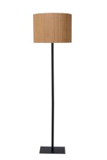 LUCIDE 03729/81/30 MAGIUS Stojaca lampa E27 1x40W svetlé drevo, čierna