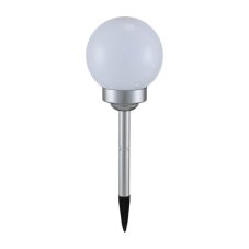 3375 GLOBO Exteriérové ​​solární LED svítidlo, zapichovací koule na osvětlení zahrad a teras, 1x 0,06W 7000K IP44 bílá
