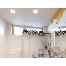 LED2 2250841DT ZETA S zápustné svítidlo LED D136mm 15W/1620lm 4000K IP44 TRIAC bílá