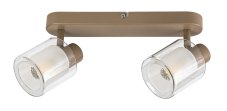Stropné bodové svietidlo / spot 2x E14 taupe IP20 Rabalux MIRRAL 73064