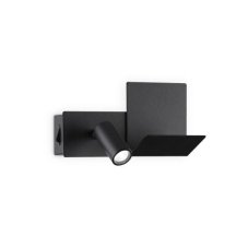 Ideal Lux 291796 KOMODO-1 nástenné svietidlo s vypínačom LED 4,5W 250/210lm 3000K čierna