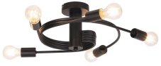 RABALUX 2096 Carly stropné svietidlo LED E27 5x15W matná čierna