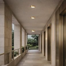 Vonkajšie stropné svietidlo LED 4000K zlatá IP44 Rabalux Shaun Plus 75077