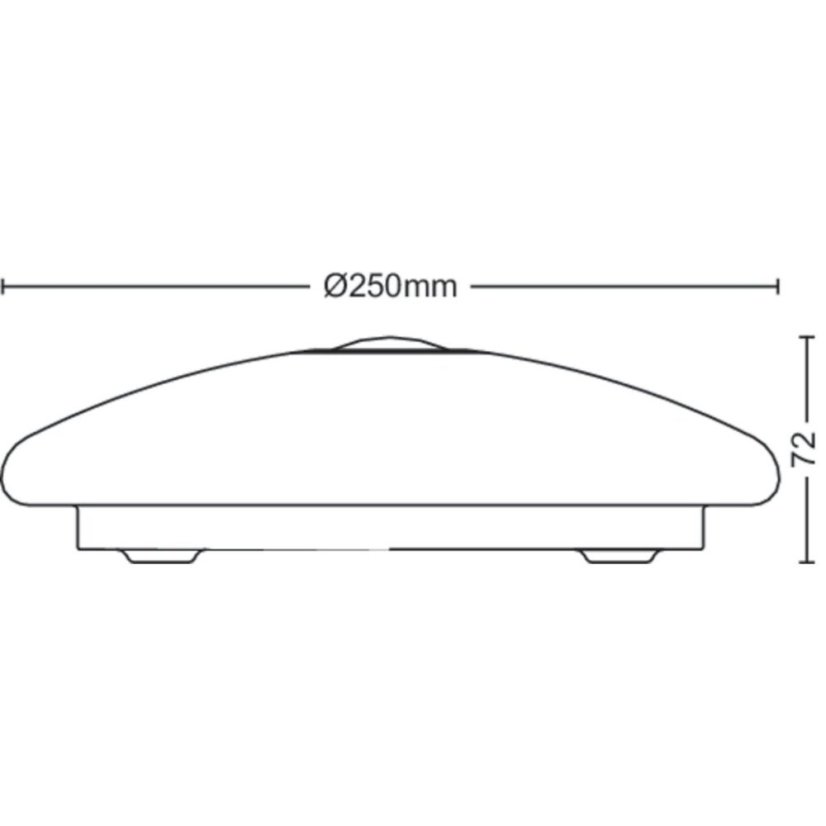 Philips 8719514431829 Mauve LED stropní svítidlo se senzorem PIR 6W/640lm 4000K bílá