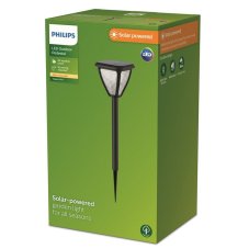 Philips 8720169265721 Outdoor solar Vapora solárne zapichovacie svietidlo/stĺpik LED 1,5W/200lm 2700K IP44 čierna