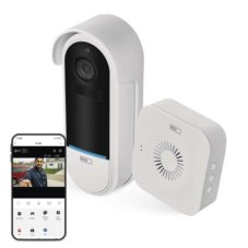 Emos H4032 GoSmart Domový bezdrôtový batériový videozvonček, 3xAA, biela, Wi-Fi