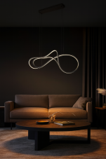 TRIO SELECT 344310132 NALA závěsné svítidlo SMD LED 57W/6800lm 2300+3000+4000K černá matná, switchdimmer