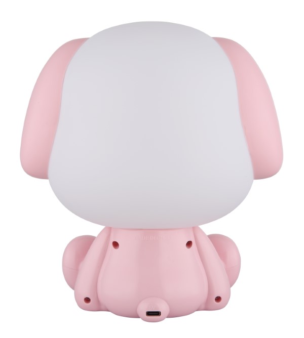 GLOBO 21761P PUPPY dotyková stolná lampička detská V200mm LED 1W 32lm 3000K ružová, biela, USB Cable incl., 3StepDIM