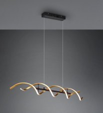 TRIO 341810208 SEQUENCE závěsné svítidlo SMD LED 45W/5600lm 2300+3000+4000K matná mosaz, switchdimmer