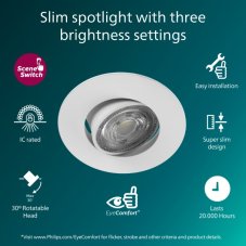 Zapustené svietidlo LED 2700K biela IP20 PHILIPS Cilantro Step 8721103037930