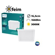 Philips 59467 MESON 150 SQ zápustné svítidlo LED 165x165mm 16,5W/1660lm 3000K bílá 8720169174047