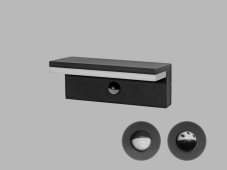 LED2 5400254 HUGO venkovní nástěnné svítidlo s pohybovým senzorem LED 9W/540lm 3000-4000K IP54 antracit