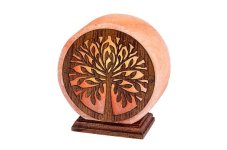 RABALUX 76009 Igdrasil dekorační svítidlo/solná lampa 1xE14 V160mm tmavé dřevo, oranžová