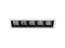 LED2 2312741DT TECO 5 lineární zápustné svítidlo LED 55x205mm 15W/1500lm 4000K TRIAC bílá