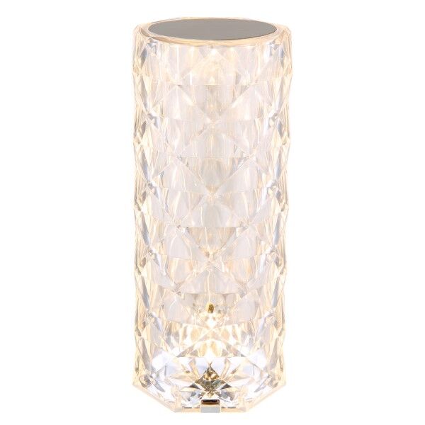GLOBO 28071 GIXI stolná lampička V210mm LED 1,5W/50lm 2700+4000+6500K efekt číreho krištáľu, vrátane batérie 800 mAh 3,7V, USB kábel