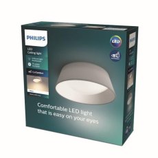 Philips Dawn LED CL258 Stropné svítidlo kruhové 14W/1100lm 340mm 3000K šedá