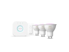Philips Hue White and color ambiance 8720169254503 LED žiarovka GU10 4,2W/400lm 2000-6500K+RGB bluetooth 3-set + bridge