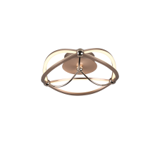 TRIO 621210108 CHARIVARI stropné svietidlo LED D410mm 20W/2500lm 3000K mosadz, switchdimmer