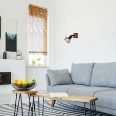 RABALUX 3137 Zeus nástěnné bodové svítidlo/spot 1xE14 dřevo, matná černá