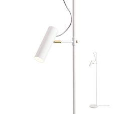 REDO 01-2370 PIVOT stojacia lampa V1540mm 1xGU10 biela, mosadz