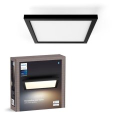 8720169329058 Philips HUE Aurelle stropní panel LED 300x300mm 19W/1940lm 2200-6500K černá bluetooth