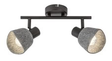 RABALUX 73006 Farelia stropné bodové svietidlo/spot 2xE14 čierna, šedá
