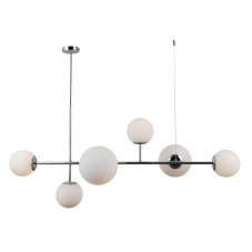 ITALUX PND-31221-6B-CH Vailante závesné svietidlo 2xE27, 4xE14 chróm, biela