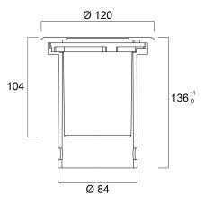 Sylvania 0049040 exteriérové zápustné svítidlo INTERRATA ADJUSTABLE S IP67 CLEAR 400LM 830 MB