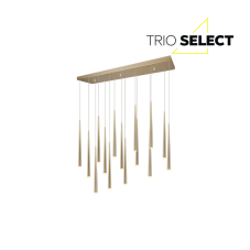 TRIO SELECT 354811579 CALA závěsné svítidlo SMD LED 15x3,8W/15x450lm 2300+3000+4000K zlatá, schwitchdimmer