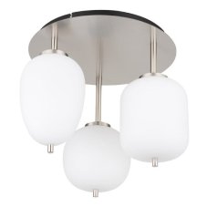 GLOBO 15345-3DNO BLACKY I stropní svítidlo D460mm 3xE14 matný nikl, bílá