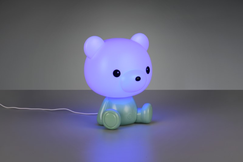 TRIO Reality R57991115 CUTIE dotyková stolná lampička v250mm SMD LED 0,3W/30lm 3000K zelená, ON/OFF