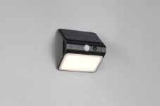 TRIO Reality R23156102 OLINDA solárne nástenné svietidlo SMD LED 2,5W/250lm 4000K IP44 čierna