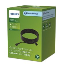 Philips 8720169269354 GardenLink Low Volt 24V nízkonapäťový vonkajší prodlužovací kabel 10000mm IP67 černá