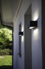 LUTEC 5189112118 GEMINI nástěnné LED svítidlo 21W 3000K IP54 tmavá šedá