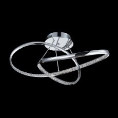 LUXERA 62426 MADD stropné svietidlo 610 mm LED 25W,4000K,chróm/číre sklo