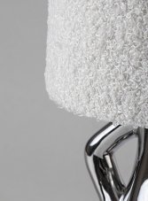 RABALUX 74216 Smurfy stolní lampička D150mm 1xE14 chromová, krémová