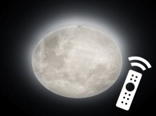 TRIO 627516000 Lunar stropní svítidlo LED 1x40W 3500lm 3000K s ovladačem
