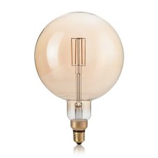 Ideal Lux 130187 LED žárovka E27 Vintage G195 4W/320lm 2200K jantarová, globe