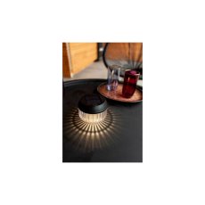 LUTEC 6938602330 DIVA solární stolní svítidlo LED V82mm 0,11W/13lm 4000K IP44, 900mAh 1,2VDC Ni-MH battery, černá matná