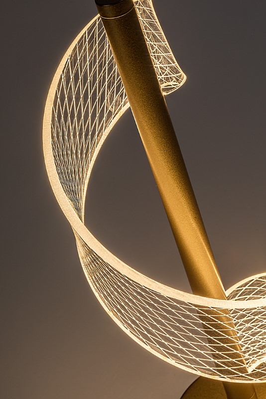 RABALUX 74416 Zofrael stolná lampička V335mm LED 6W/990/450lm 3000K zlatá, priehľadná