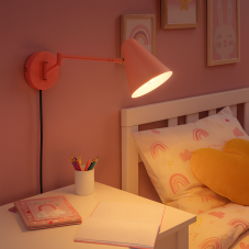 TRIO 263970140 COSIMA nástěnné svítidlo s vypínačem D150mm 1xE14 meruňková ON/OFF