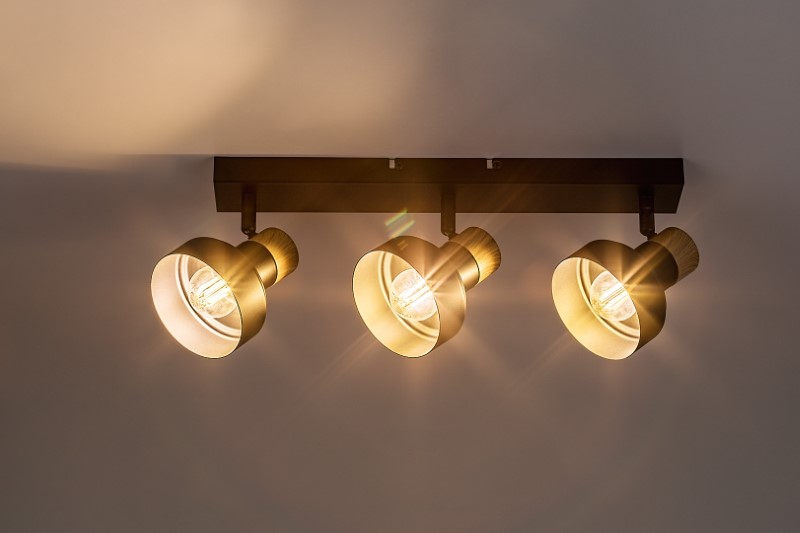 RABALUX 73057 Saskia stropné bodové svietidlo/spot 3xE14 čierna, drevo