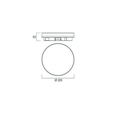 Sylvania 0043510 stropní svítidlo START SURFACE SLIM IP54 ROUND 1500lm 2CCT D WH