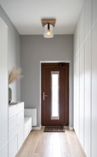 Stropné svietidlo 1x E27 drevo, dymová IP20 GLOBO lighting UNDERWOOD 15915-1