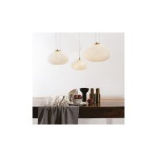 Ideal Lux 285191 PLISSE" závěsné svítidlo 1xE27 D450mm mosaz, bílá