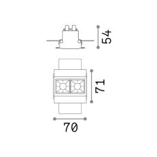 Ideal lux Pro 267890 LIKA TRIMLESS zápustné svietidlo LED 6W 460/320lm 4000K čierna, UGR