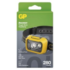 GP P8573 LED čelovka 280lm 3× AAA IPX5 žlto-šedá