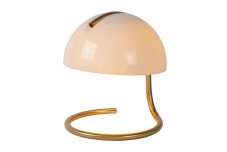 LUCIDE 46516/01/31 CATO stolná lampička V250mm 1xE27 mosadzná, biela