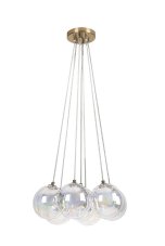 RABALUX 72304 Rosehip závesné svietidlo D450mm 7xG9 champagne, viacfarebná