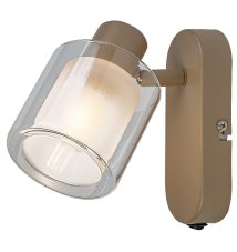 Nástenné svietidlo s vypínačom 1x E14 taupe IP20 Rabalux MIRRAL 73063
